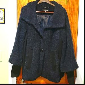 Bebe Wool Blend Boucle Jacket